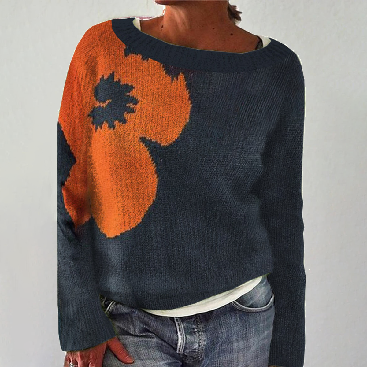 Chic Long Sleeve Round Neck Sweater | Last day 80% off!