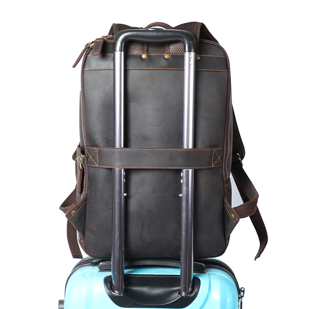 Andrew - Men’s Leather Laptop Rucksack | Last day 80% off!
