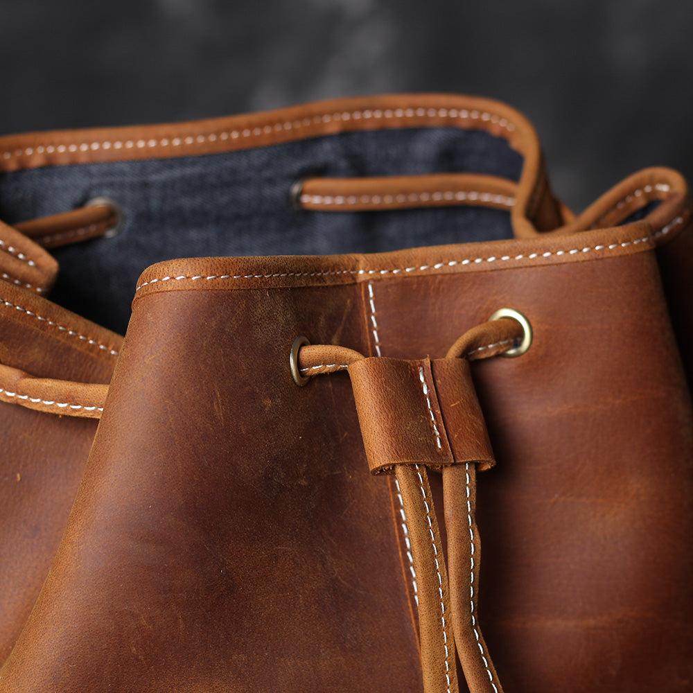 Jeffrey - Durable Classic Leather Knapsack | Last day 80% off!