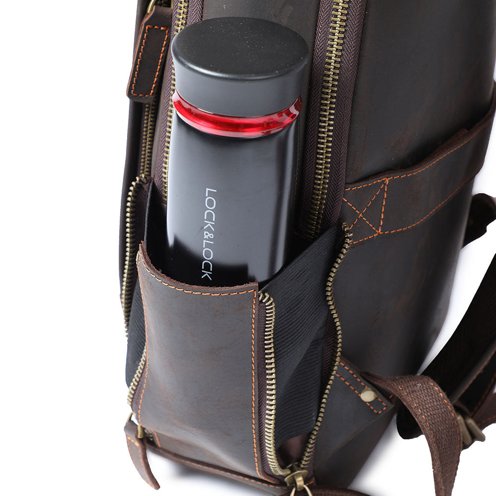 Andrew - Men’s Leather Laptop Rucksack | Last day 80% off!