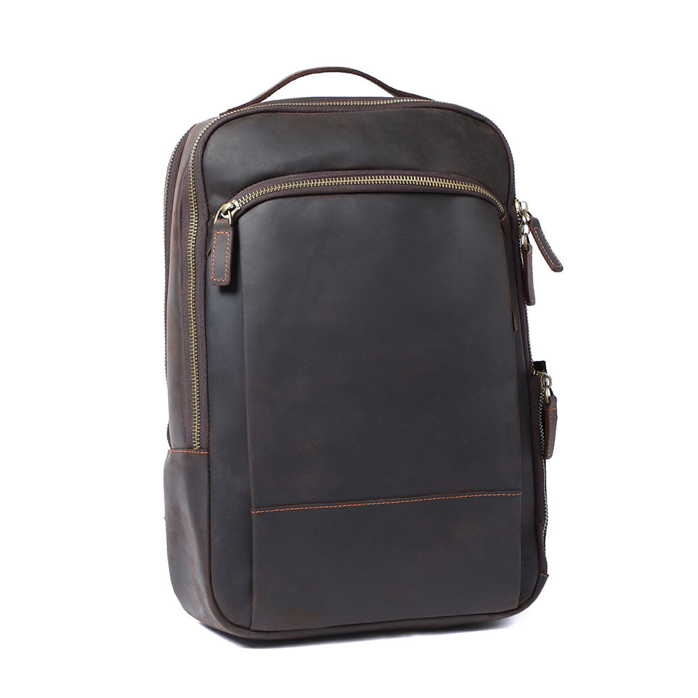 Andrew - Men’s Leather Laptop Rucksack | Last day 80% off!