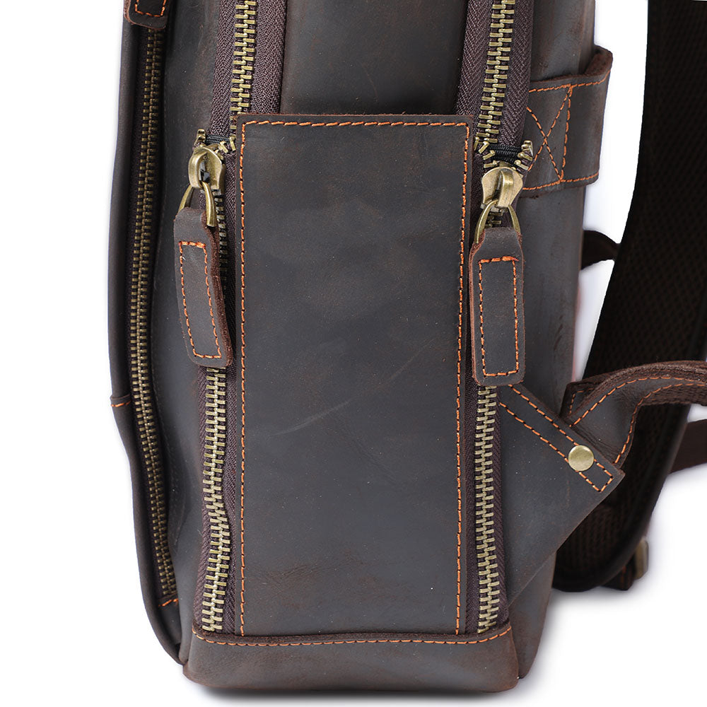 Andrew - Men’s Leather Laptop Rucksack | Last day 80% off!