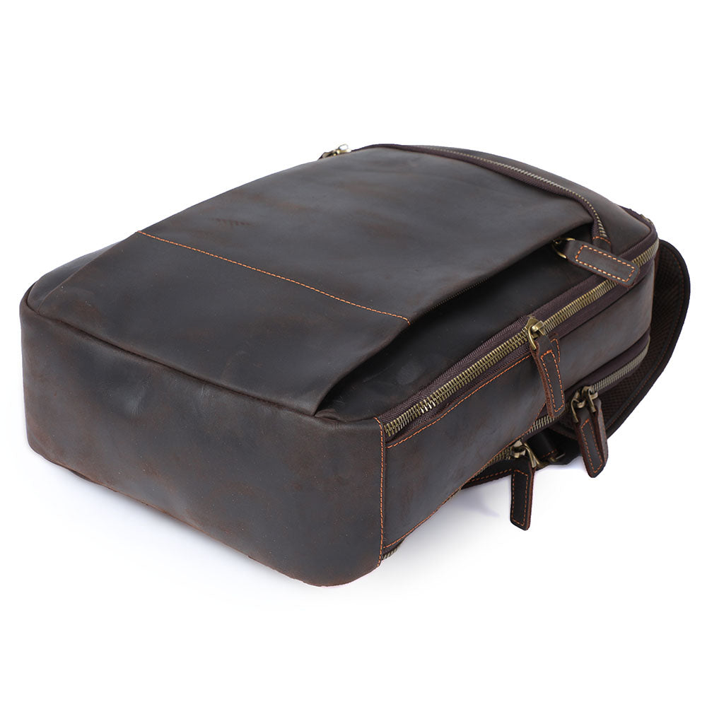 Andrew - Men’s Leather Laptop Rucksack | Last day 80% off!