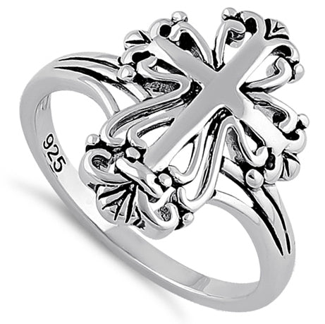 Sterling Silver Antique Cross Ring | Last day 80% off!