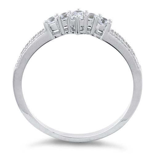 Sterling Silver Emerald Cut CZ Ring | Last day 80% off!