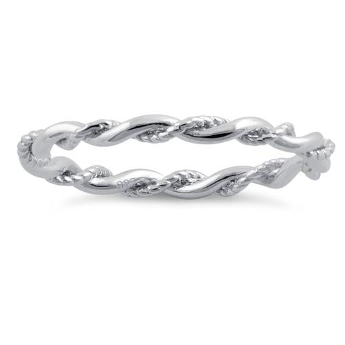 Sterling Silver Twist Ring | Last day 80% off!
