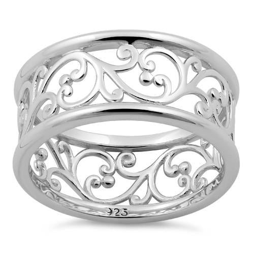 Sterling Silver Vines Band Ring | Last day 80% off!