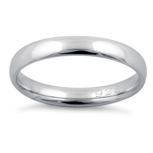 Sterling Silver Wedding Band 3mm | Last day 80% off!