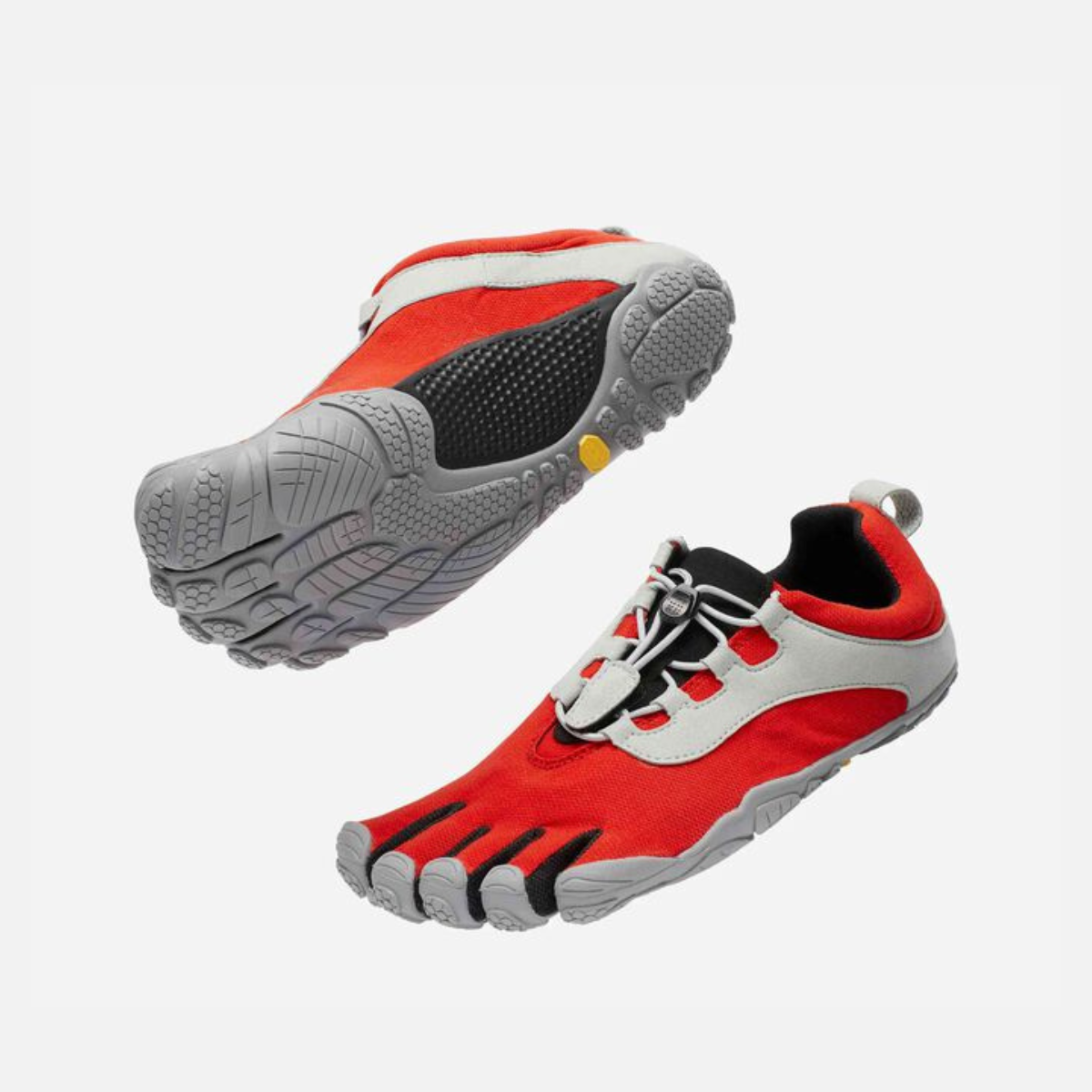 V-Run Retro Men's Barefoot Running Footwear -Red/Black/Grey