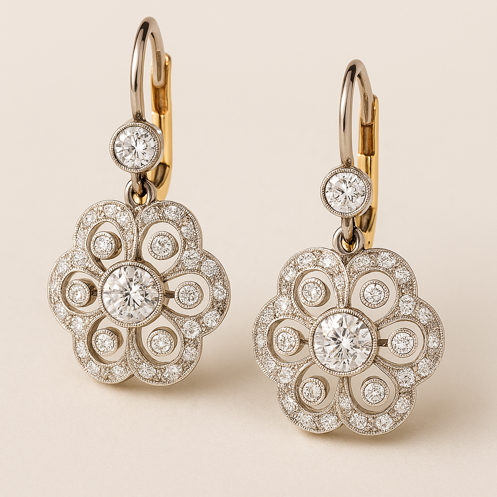 Vintage Crystal Mandala Earrings | Last day 80% off!