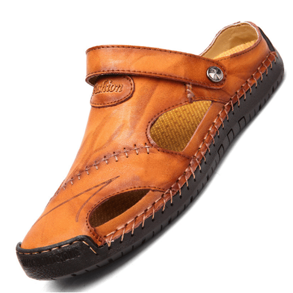 Chris™ | Orthopedic Leather Men's Sandals | Last day 80% off!