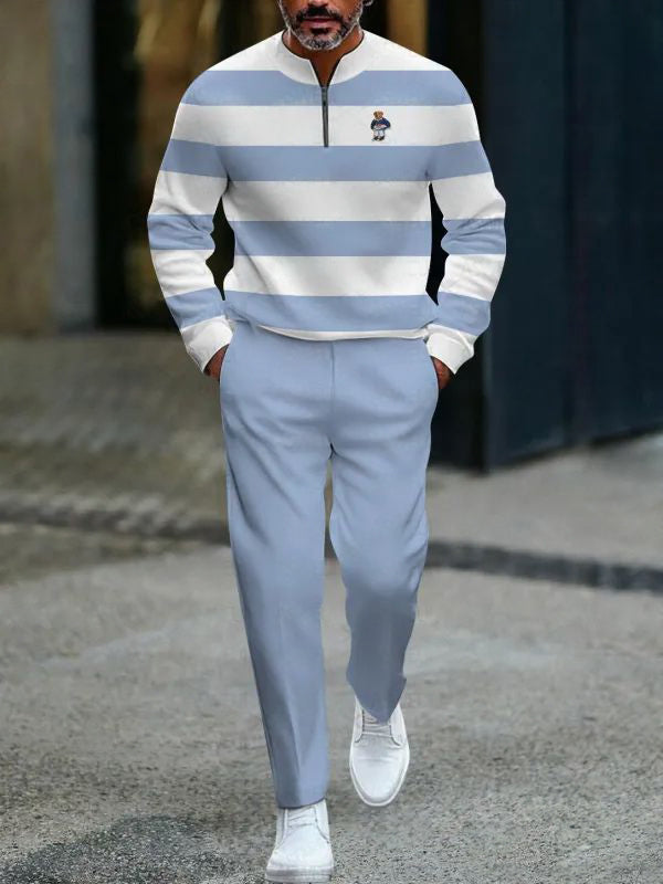 Zipper Long Sleeve Long Pants Two-Piece Set | Last day 80% off!