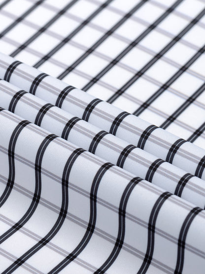 Button-down long-sleeve checked shirt | Last day 80% off!