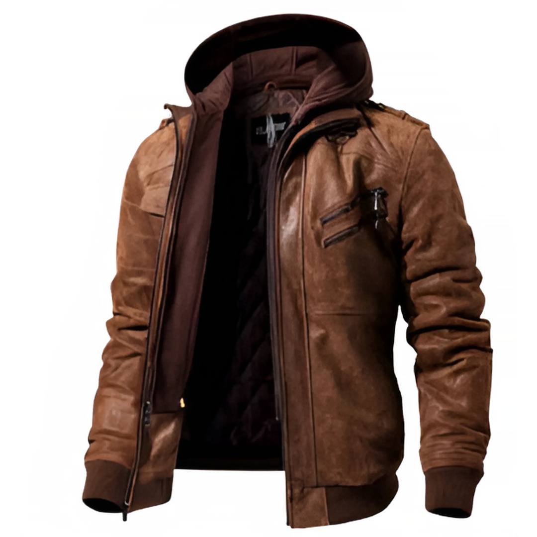 Albert™ - Leather Winter Jacket Last day 80% off!