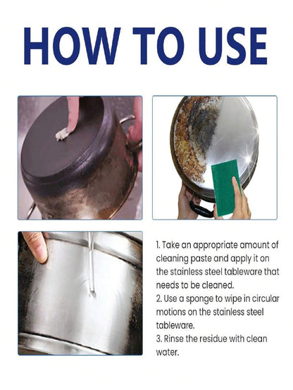 Jakehoe™ Cookware & Stainless Steel Cleaning Paste – Multi-Purpose Stain & Rust Remover | Last day 80% off!