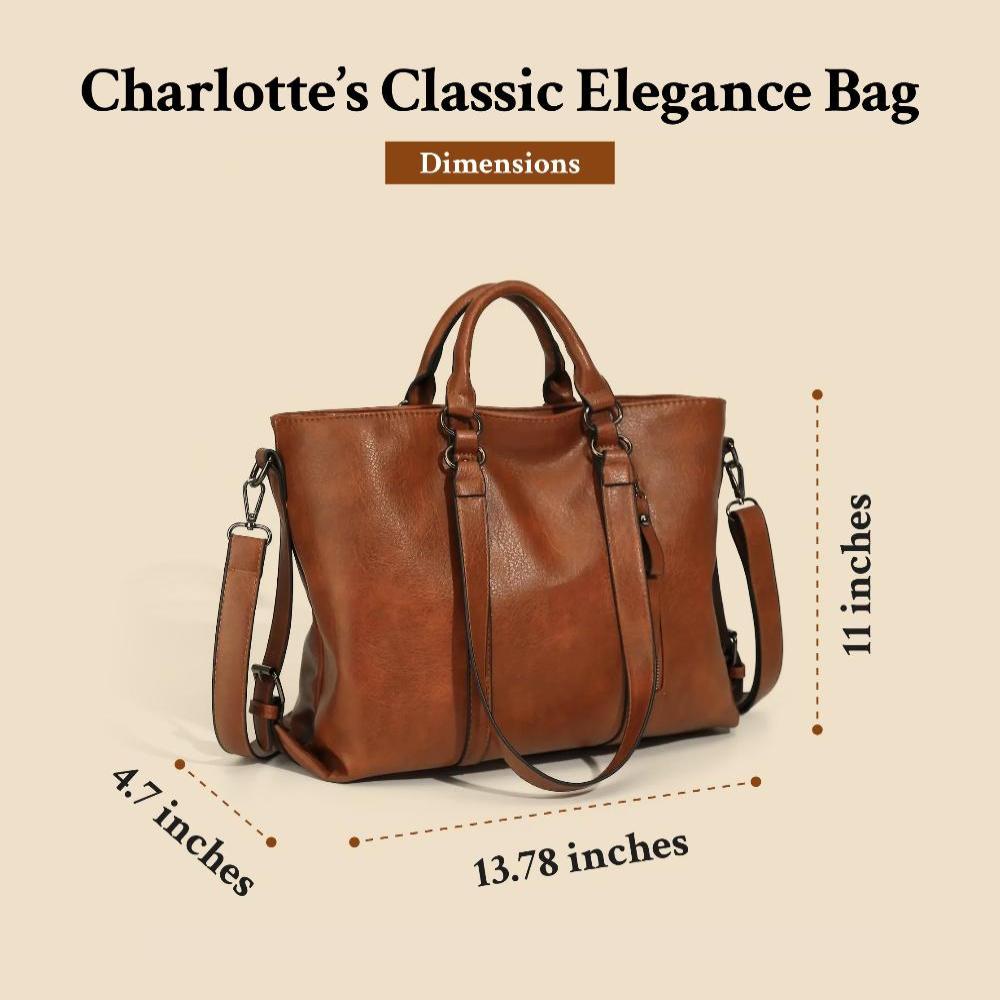Charlotte’s Classic Elegance | Vintage Tote Bag | Last day 80% off!