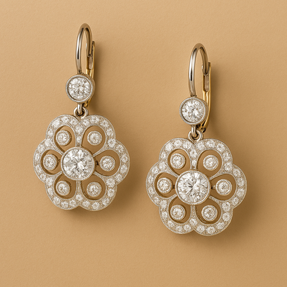 Vintage Crystal Mandala Earrings | Last day 80% off!