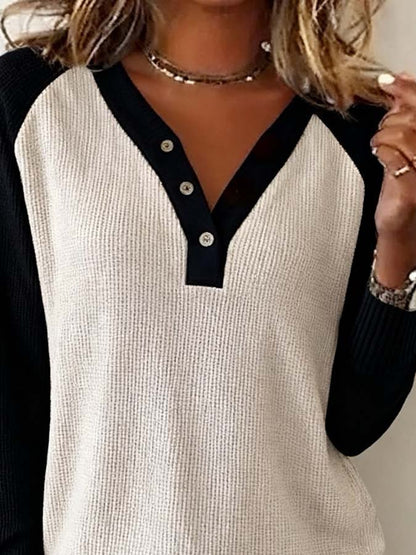 Comfy Long Sleeve V-Neck Sweater | Last day 80% off!