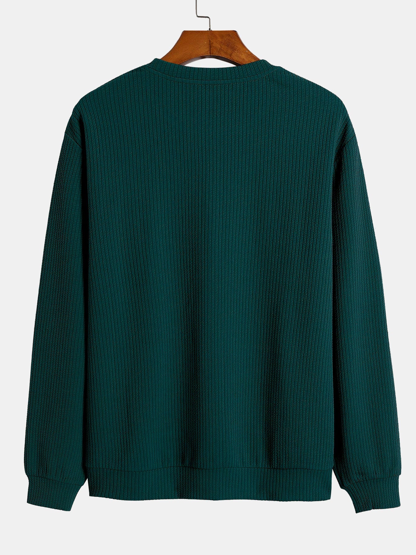 Textured Structured Sweater with Round Neck | Last day 80% off!