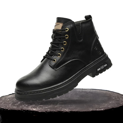 Walter | Cool Lace-Up Boots With Side Zip For Men | Last day 80% off!