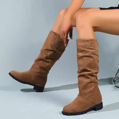 Women's Slouchy Mid Calf Boots | Last Day 80% Off!