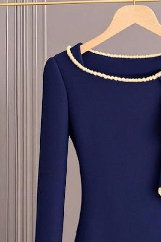 Fresh Blue Long Sleeve Sweater | Last day 80% off!