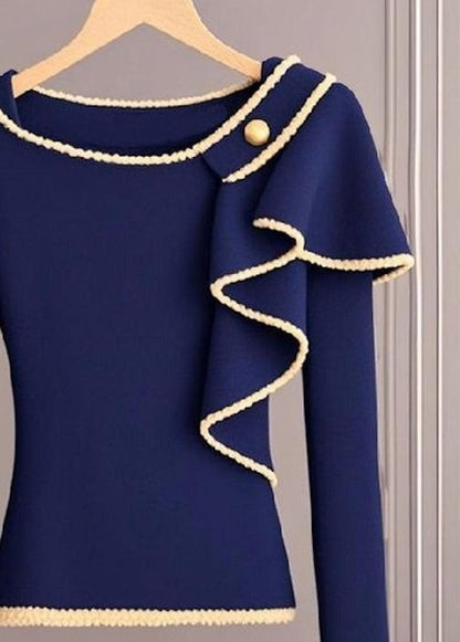 Fresh Blue Long Sleeve Sweater | Last day 80% off!