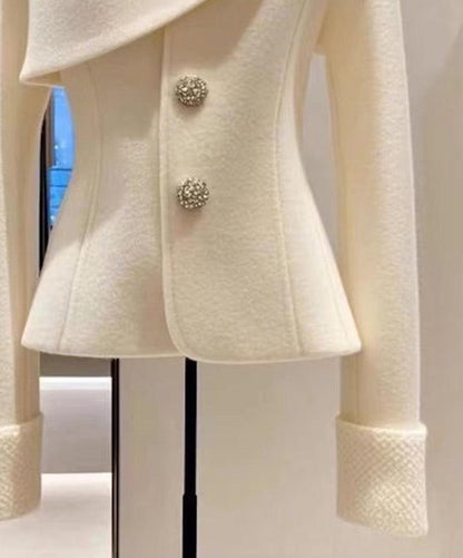 Cozy White Plain Long Sleeve Sweater | Last day 80% off!