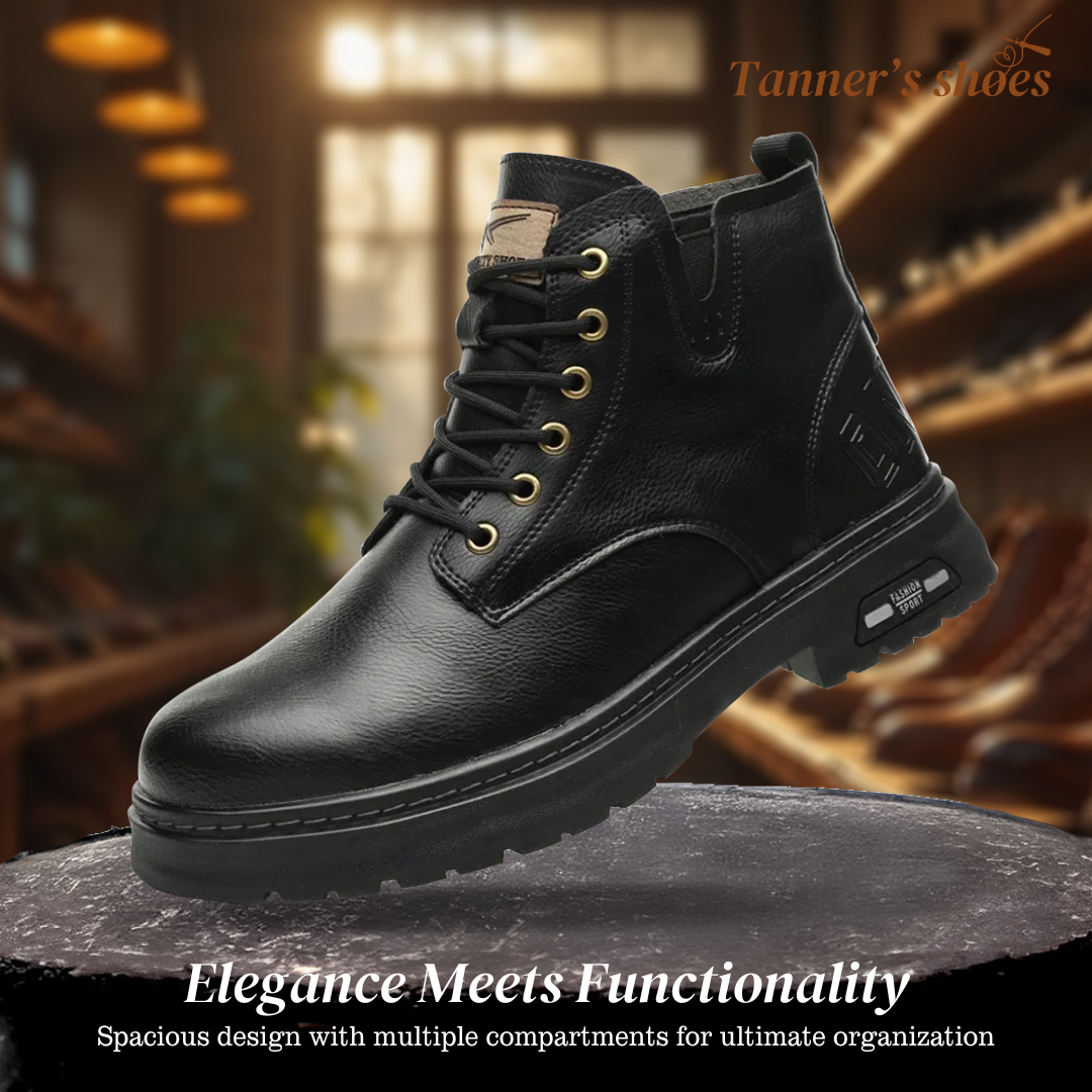 Walter | Cool Lace-Up Boots With Side Zip For Men | Last day 80% off!