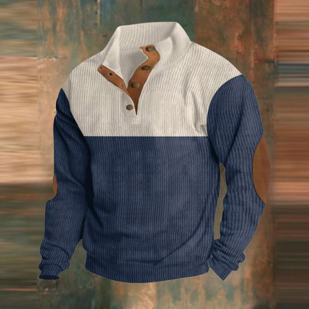 Casual sweatshirt with high collar and long sleeves | Last day 80% off!