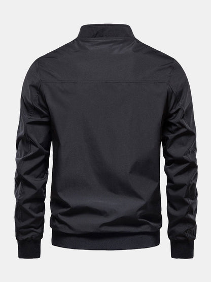 Jacket with Stand-Up Collar and Zipper | Last day 80% off!