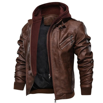 Synthetic Leather Jacket | Last day 80% off!