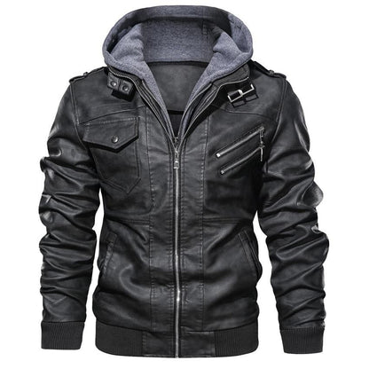 Synthetic Leather Jacket | Last day 80% off!