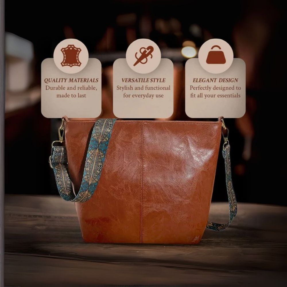 Chelsey’s Vintage Charm | Leather Shoulder Bag | Last day 80% off!