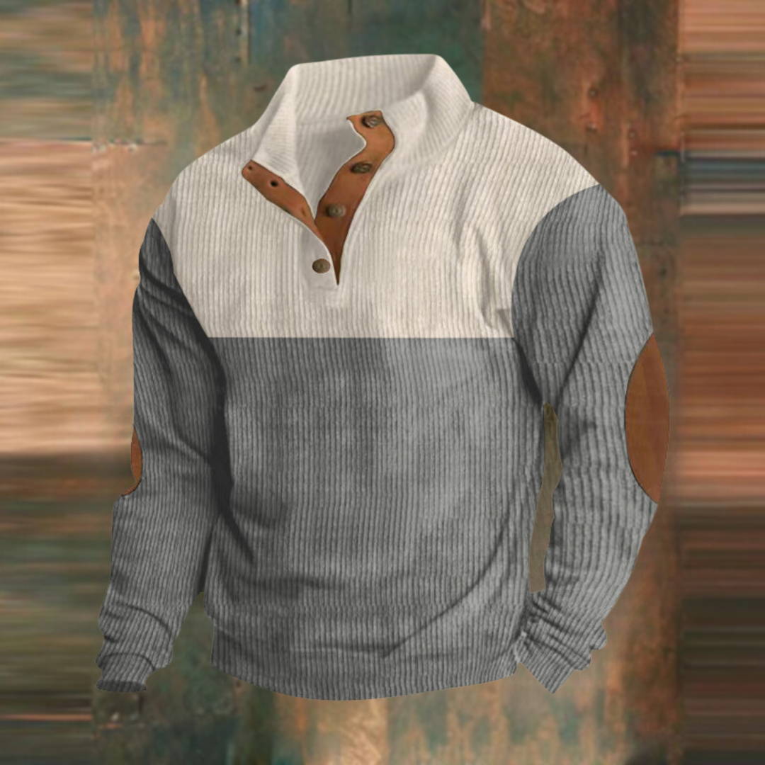 Casual sweatshirt with high collar and long sleeves | Last day 80% off!