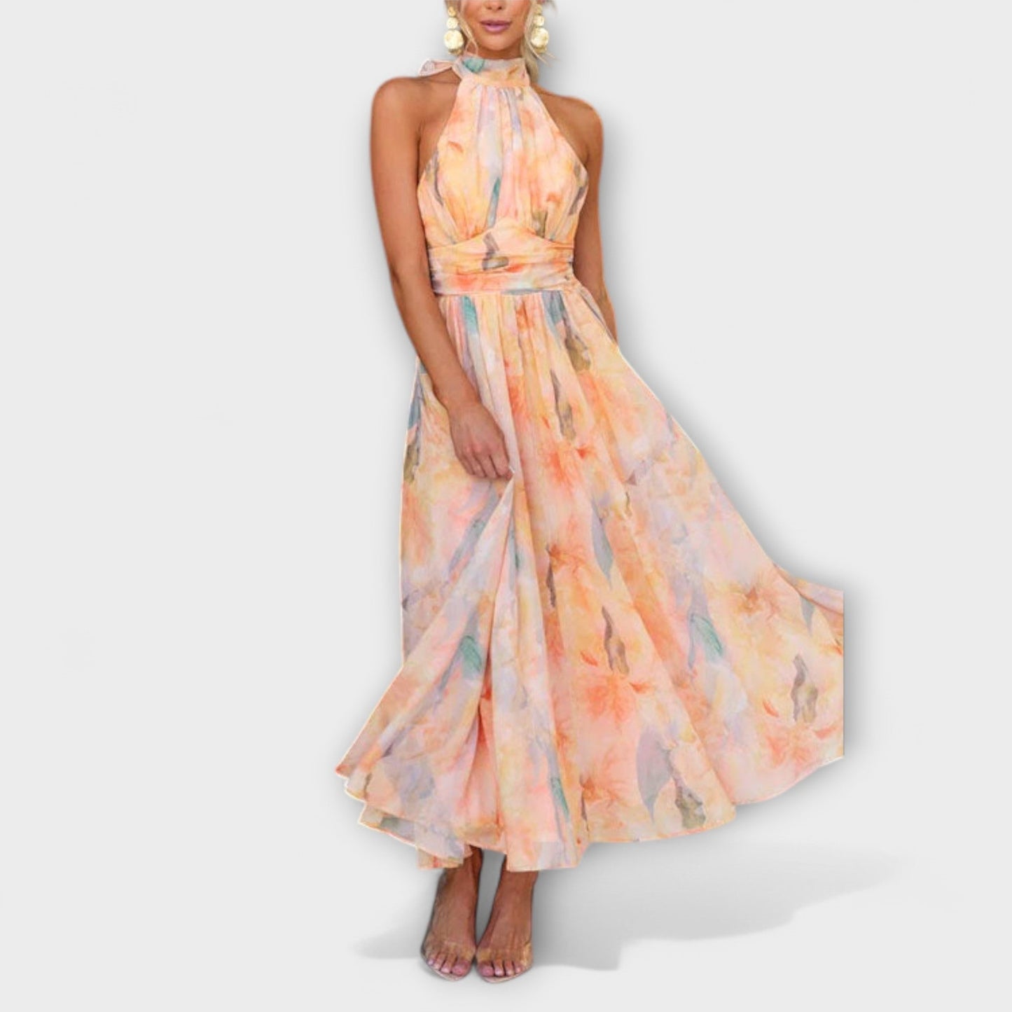 Naira – Watercolor Maxi Dress | Last Day 80% Off!