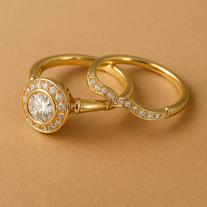 Vintage Gold & Zirconia Ring Pack | Last day 80% off!