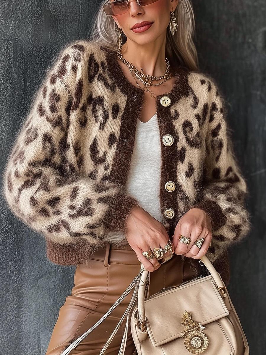 Wild Long Sleeve Leopard Cardigan | Last day 80% off!