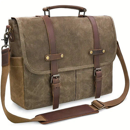 Brett - Men’s Large Capacity Waterproof Canvas Messenger Bag | Last day 80% off!