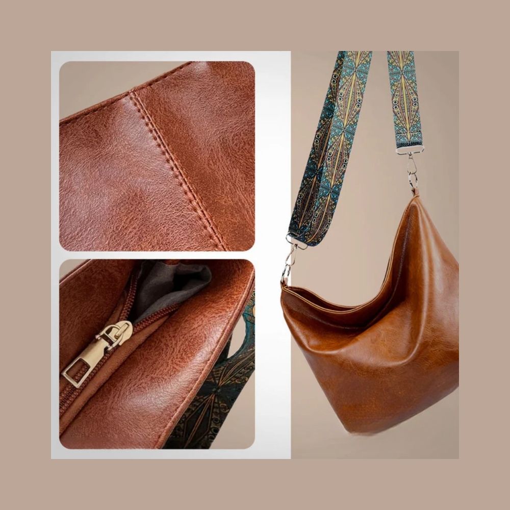 Chelsey’s Vintage Charm | Leather Shoulder Bag | Last day 80% off!