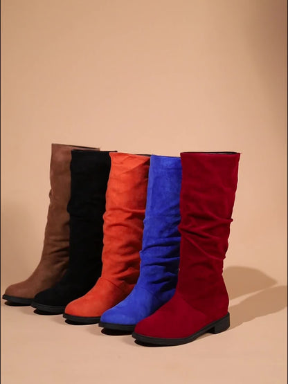 Women's Slouchy Mid Calf Boots | Last Day 80% Off!