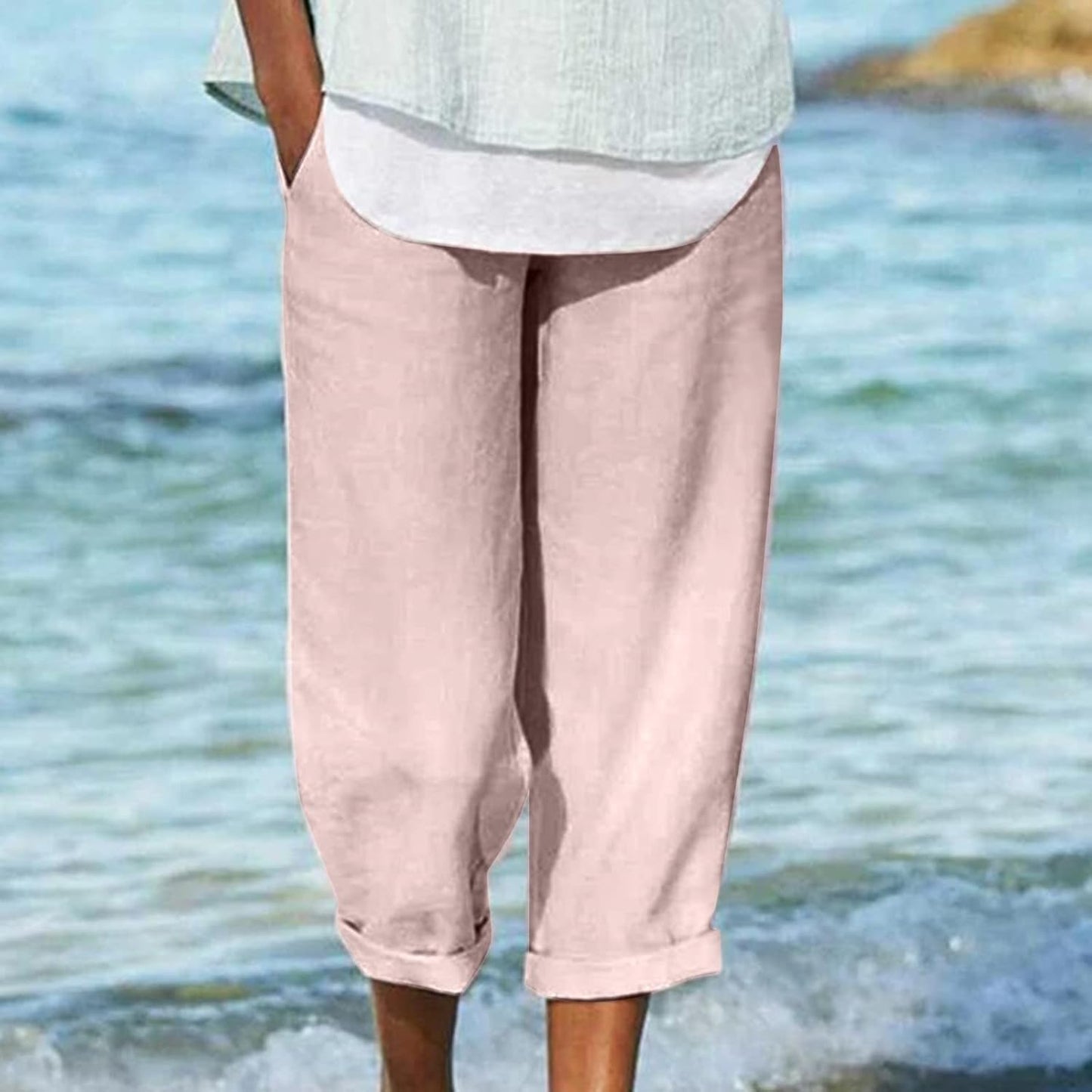 Clydel™ - Lightweight Cropped Trousers | Last Day 80% Off!