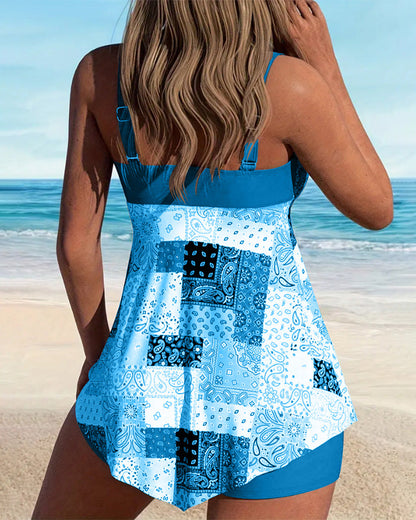 Two-Piece Printed Tankini I Last Day 80% Off!