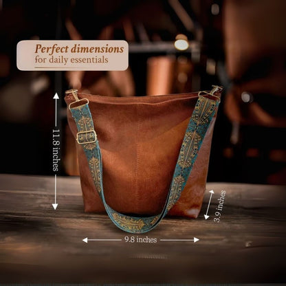 Chelsey’s Vintage Charm | Leather Shoulder Bag | Last day 80% off!