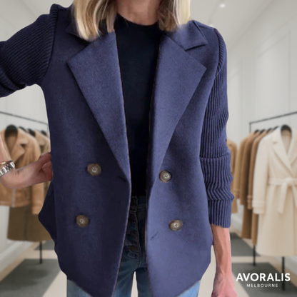 Harper | Button patchwork sleeves casual coat Last day 80% off!