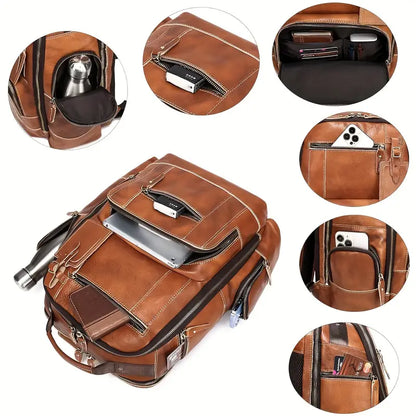 George - Classic Men’s Leather Backpack | Last day 80% off!