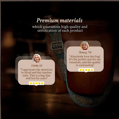 Chelsey’s Vintage Charm | Leather Shoulder Bag | Last day 80% off!