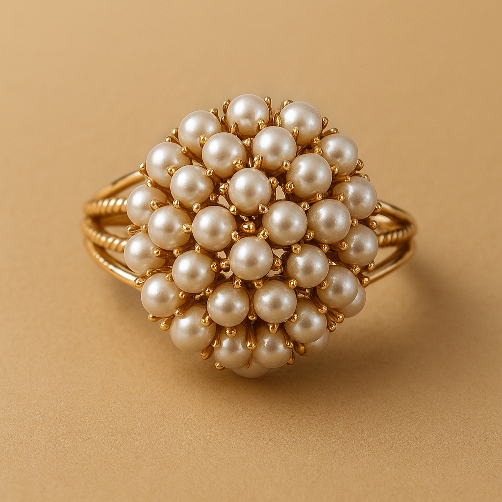 Inlaid Pearls Ring | Last day 80% off!