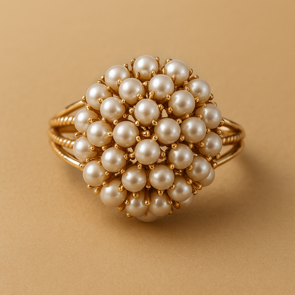 Inlaid Pearls Ring | Last day 80% off!