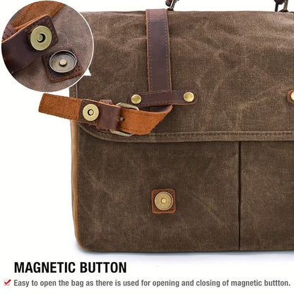 Brett - Men’s Large Capacity Waterproof Canvas Messenger Bag | Last day 80% off!